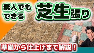 【庭DIY】芝生の張り方素人でもできる庭整備【ガーデニング・ビフォーアフター】