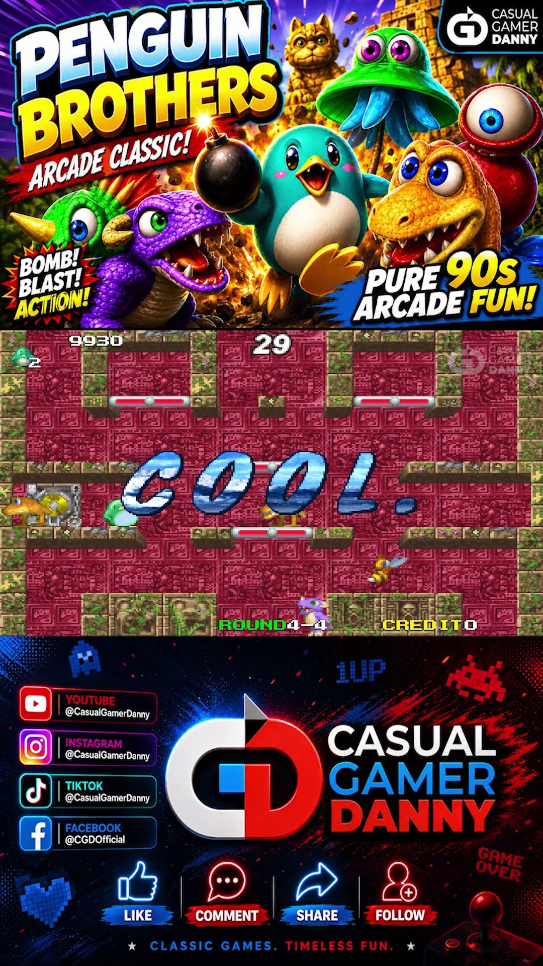 PenguinBrothers #ArcadeGames #RetroGaming #ClassicArcade