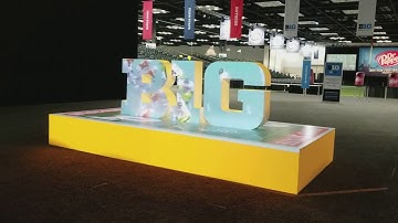 3D Projection Mapping Foam Letters