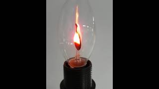 Ampoule Flamme Scintillante 3W culot E14 claire
