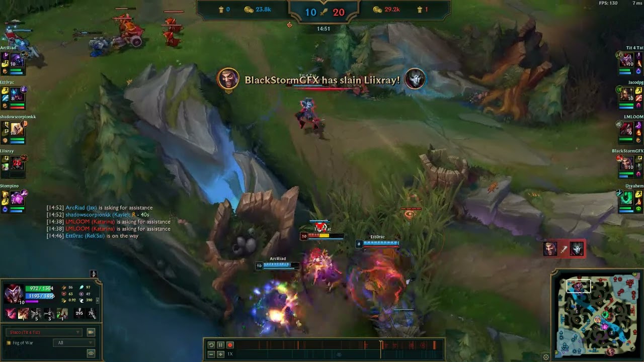 R2K_Tit 4 Tat -  Shaco Top vs Jax and his Jungle loooooooooool