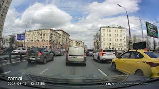 Driving in Moscow agglomeration: Текстильщики - Люблино - Отрадное 13/04/2024 (timelapse 4x)