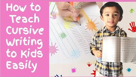 How to teach cursive writing to kindergarten easily step by step process|| 5 Simple tips for cursive