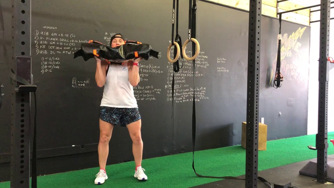 Mechanical Drop Set Sandbag Sprinter Squat YouTube
