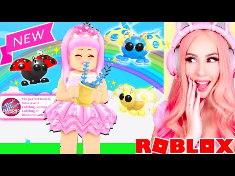 SPENDING ALL MY ROBUX On The *Brand New* DIAMOND LADYBUG Update In Adopt Me... Roblox