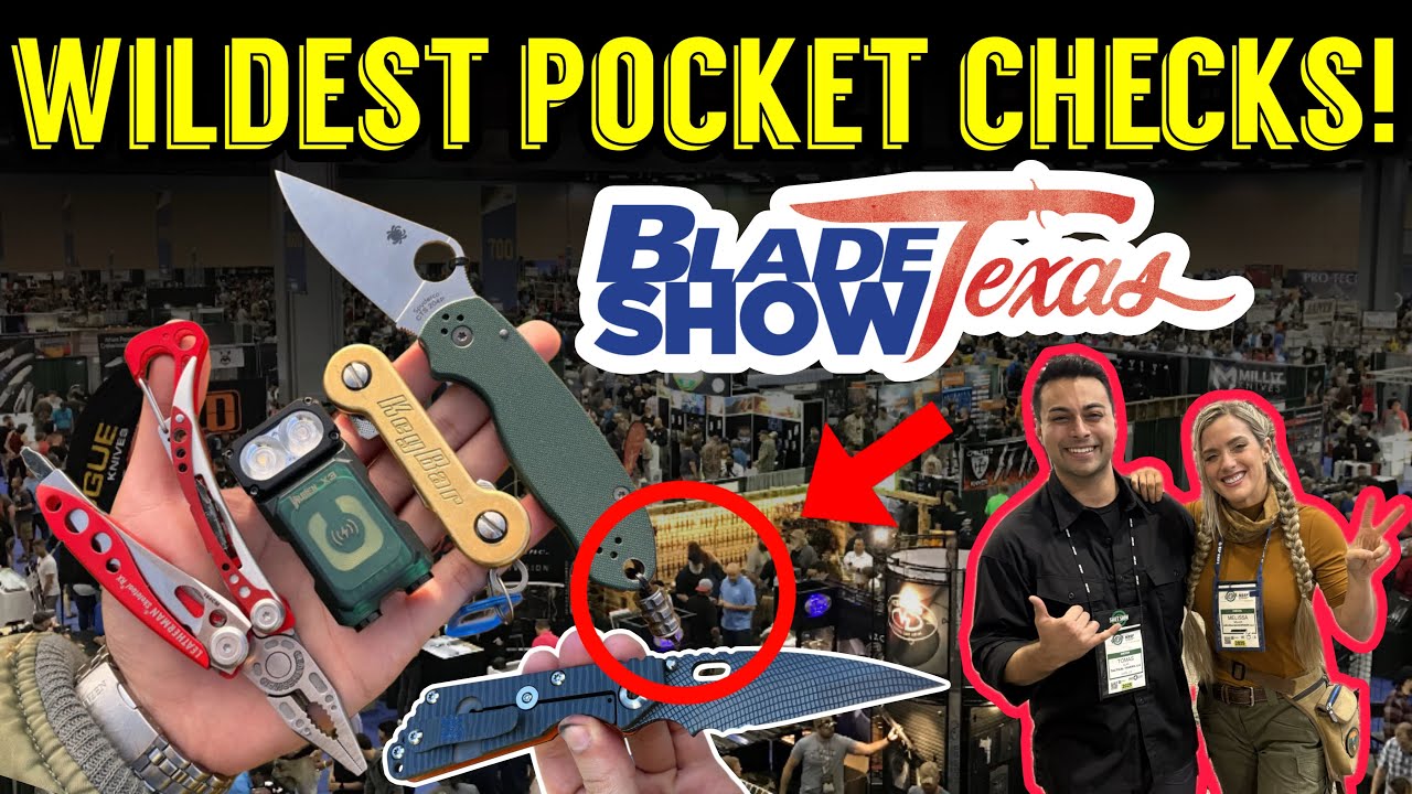 WILDEST POCKET CHECKS at Blade Show Texas 2025! Knives, EDC, & Special Guests!