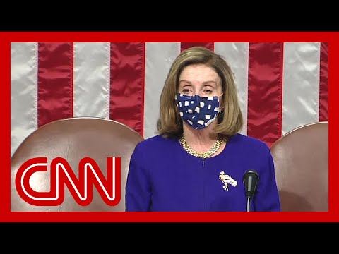 Nancy Pelosi speaks as Congress reconvenes after riot at Capitol