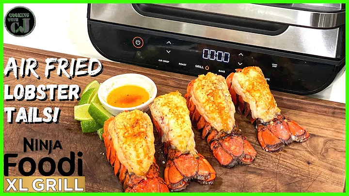 AIR FRIED LOBSTER TAILS NINJA FOODI XL GRILL! | Ninja Foodi Smart XL Grill Recipes!