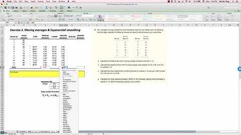Lecture 3-5. Exercise (MAs & Exponential Smoothing)