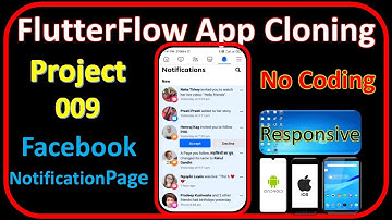 FlutterFlow App Cloning | Facebook notification Page | flutterflow app development Pr_009