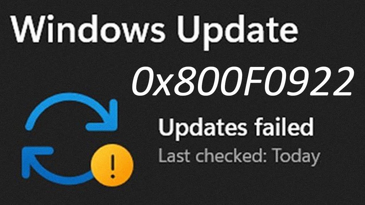 How to Fix Update Error Code 0x800f0922 on Windows 11
