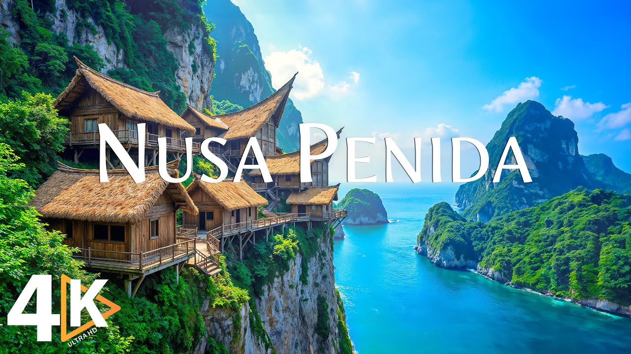 ЧУДЕСА НУСА-ПЕНИДЫ 4K UHD • Живописные скалы, скрытые пляжи и бирюзовые воды