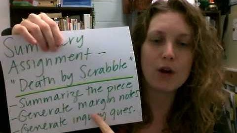 ENG 112 Annotated Bibliography and Summary Assignment