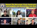 Disney behind the attraction press conference with imagineers and director brian volkweiss