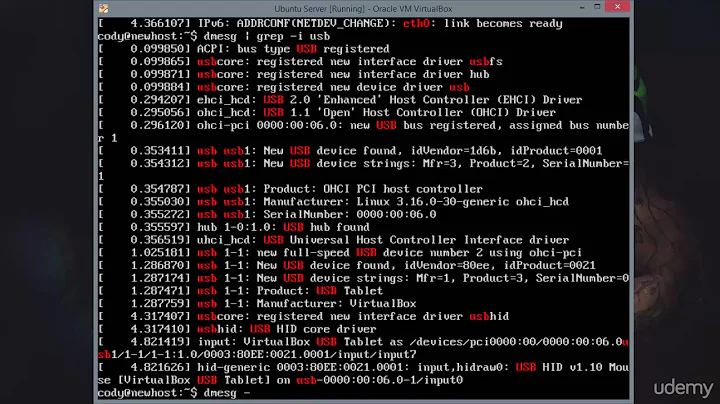 7   Using dmesg to read the kernel ring buffer