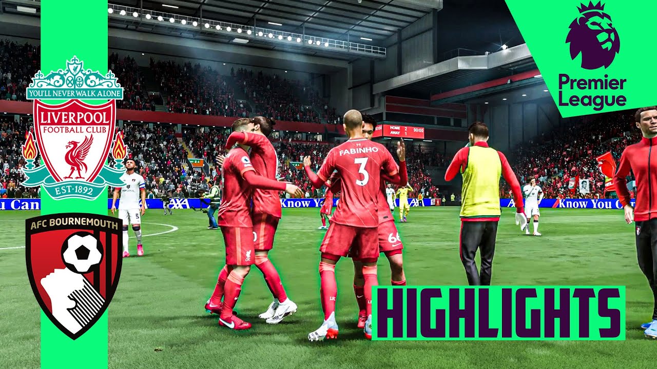LIVERPOOL vs BOURNEMOUTH Premier League Match Highlights YouTube