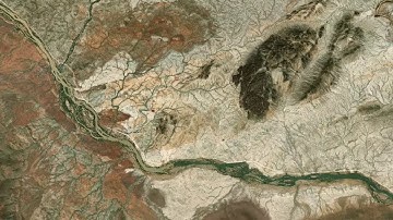 Kunene Region Namibia | 3D map render Mapbox