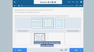 Using your keyboard to answer a drag-and-drop question