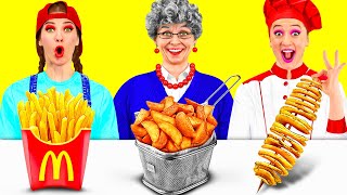 Кулинарный Челлендж: Я против Бабушки | Фантастические Кухонные Рецепты от PaRaRa Challenge
