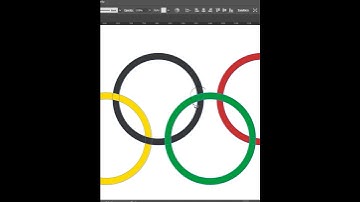 How to Create Olympic Logo in illustrator 2023 | i love adobe design | Graphic design  #illustrator