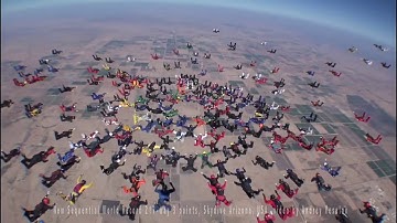 Three point 217 way sequential skydiving world record 2017