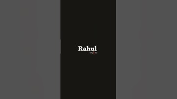 Rahul 😍Name Status❤️‍🩹 Video🥀 #rahul #name #status #shorts #video #reels @Rahulk18206