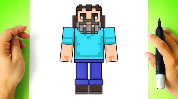 How to DRAW STEVE from MINECRAFT Movie