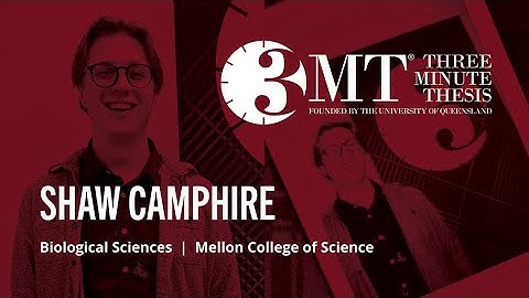 Shaw Camphire - 2025 Three Minute Thesis (3MT) Championship Presentation at CMU