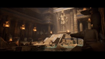 Egyptian tomb environment art in UE5