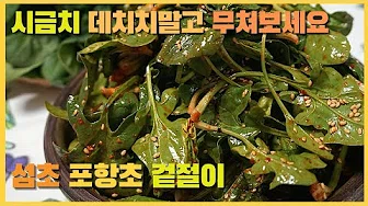 포항초초고추장무침