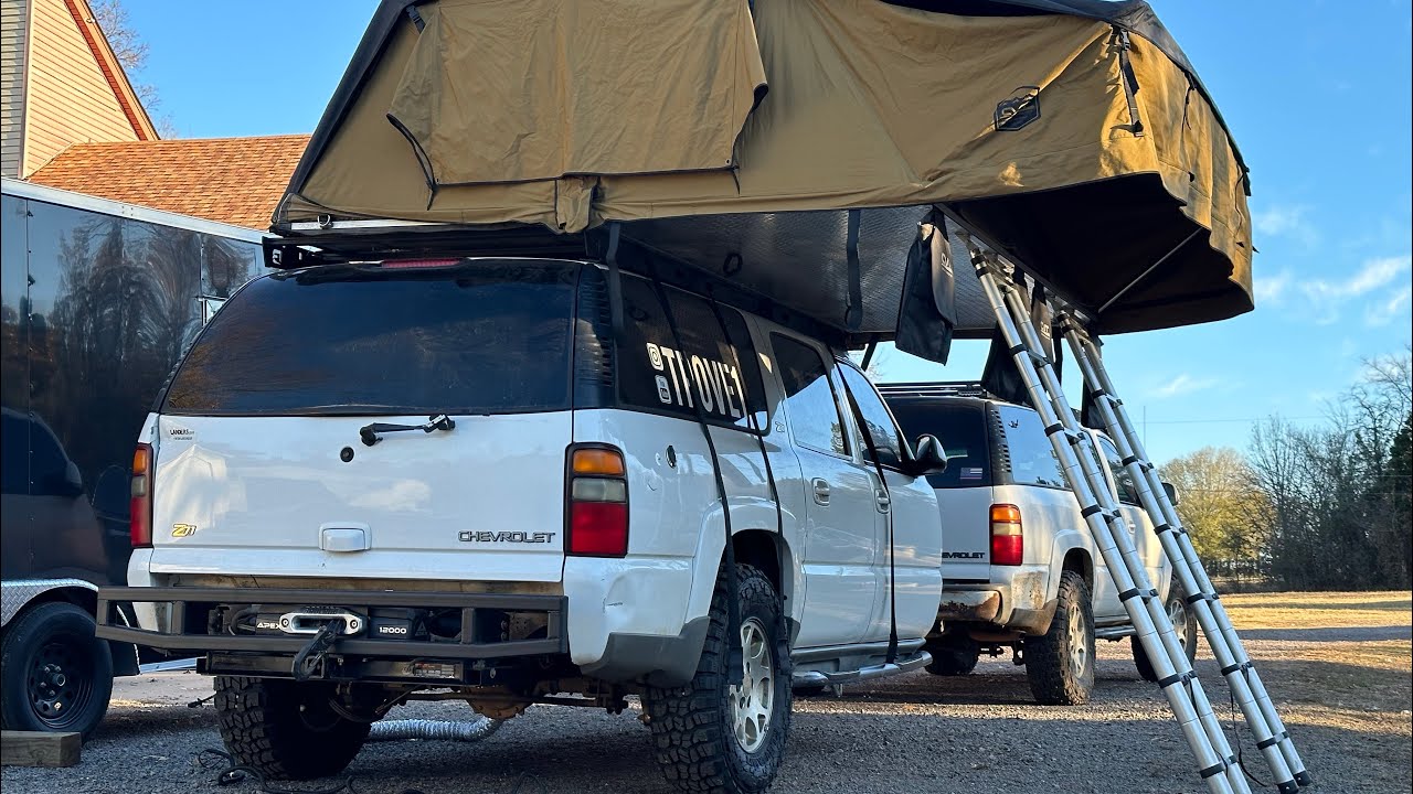Мы установили портал! Самодельный проход в палатку на крыше нашего кемпера.