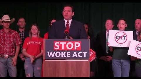 Ron desantis announced stop woke act to fight critical race theory