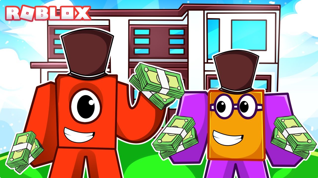Numberblocks GET RICH and UNLOCK BROOKHAVEN ESTATES | Roblox