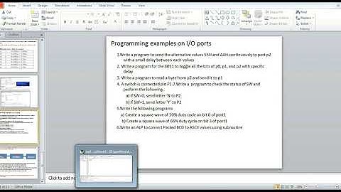 VTU MC 18ec46 M3 L2 IO interfacing examples