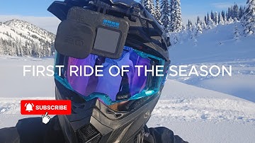 FIRST Ride of the season. LOW snow chaos...