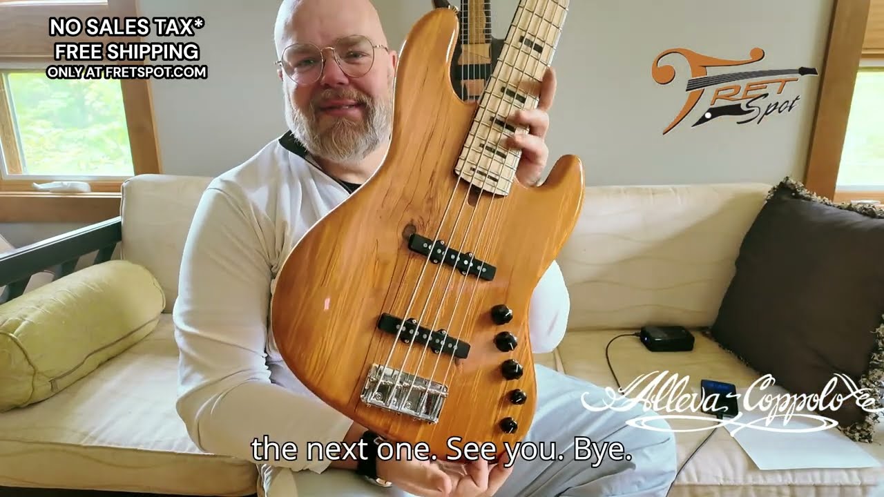 Alleva Coppolo RA5: One-piece Spalted Alder Body, Maple