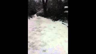 High Speed Sledding down a road! (UK, Feb 2012)