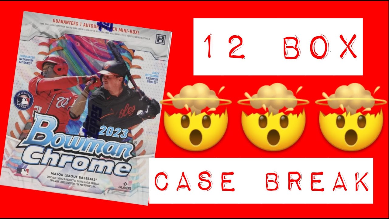 2023 Bowman Chrome Hobby Box Case BREAK! 12 TOTAL BOXES!?!?! Top