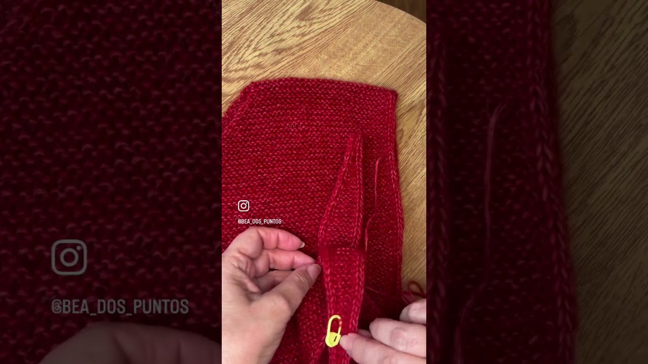 Balaclava dos agujas, último paso.