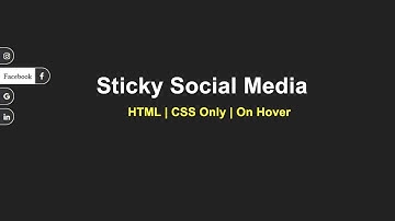 Creating a Sticky Social Media Sidebar With Hover Effect | HTML & CSS Tutorial #uioxygen