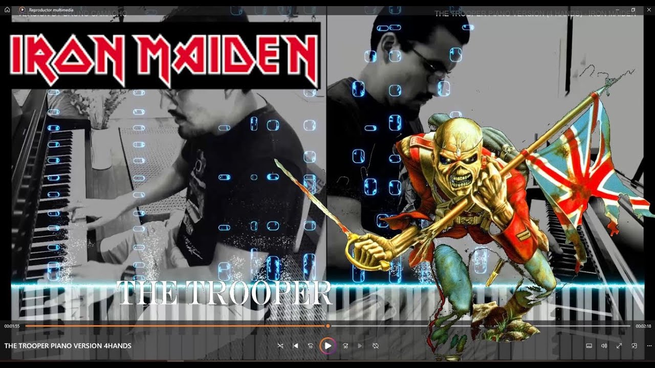 THE TROOPER PIANO VERSION 4HANDS IRON MAIDEN YouTube