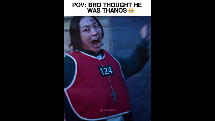 Bro Thought He Was Thanos 💀 #shorts #shortvideo #edit #edits #squidgame