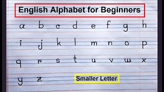 How to Wrote (a b c d) Alphabet For Beginners | English Smaller Letter Writing