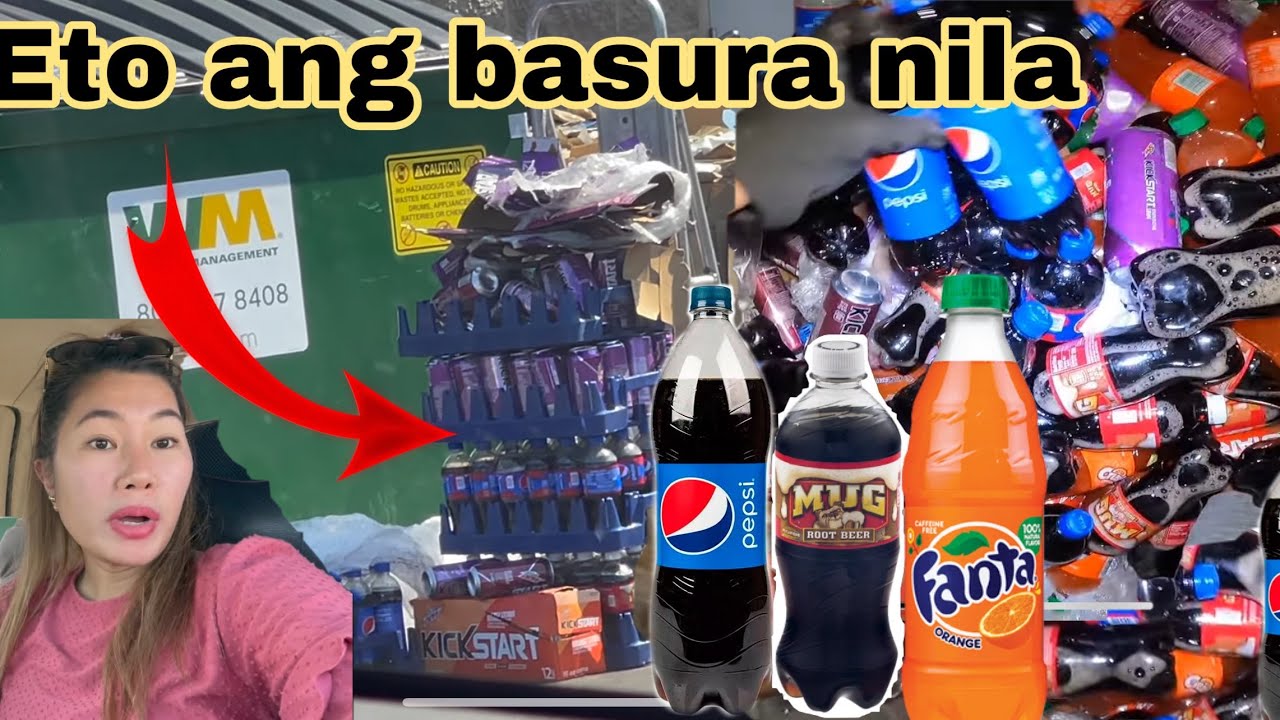 DUMPSTER DIVING OMG IBAT IBANG FLAVOR NG SODA TINATAPON LANG SA BASURAHAN😲🤦‍♀️