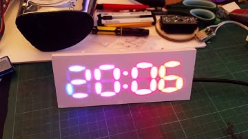 RGB led 7 segment clock