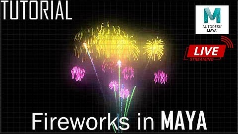Maya Dynamics | Creating Fireworks | Free Toutorial