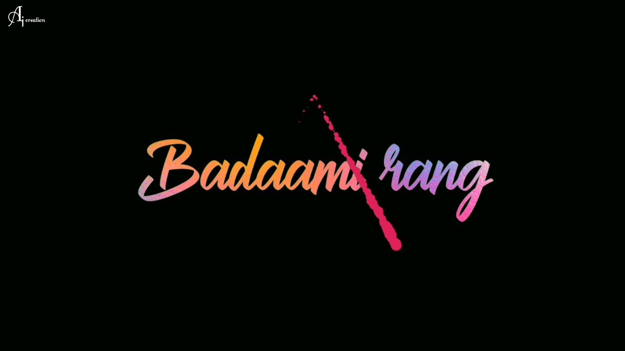 Badami Rang Black Screen Status | Avneet Kaur | Nikk | Badami Rang ...