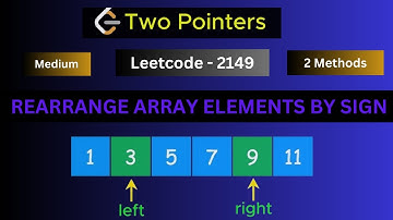 rearrange array elements by sign  java | leetcode 2149  | two Approach