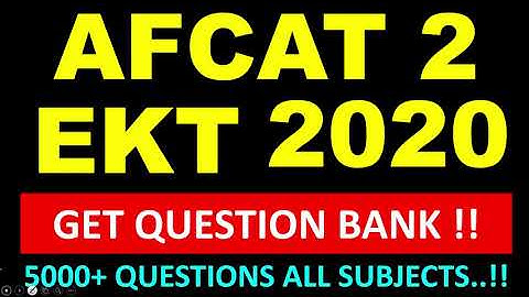 AIRFORCE EKT EXAM 2020 II EKT PREPARATION 2020 II EKT CSE II EKT ME II ENGINEERING KNOWLEDGE TEST