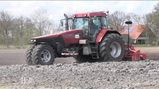 Farm Machinery At Work In Europe In Spring 2015